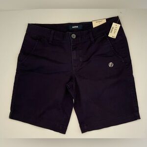 AERO Navy Blue Bermuda Shorts Size 6